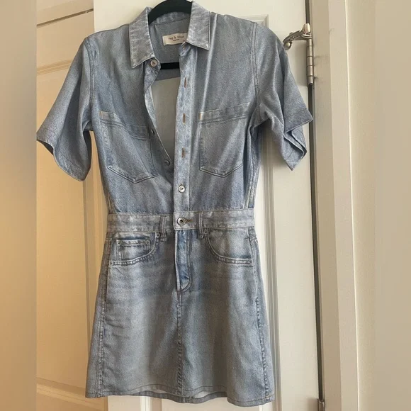 RAG&BONE Miramar Denim Dress - Picture 1 of 5